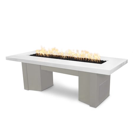 The Outdoor Plus 78 Alameda Fire Table Smooth Concrete, Match Lit w/Flame Sense Sys, Liq. Propane OPT-ALMGFRC78FSML-LIM-PEW-LP